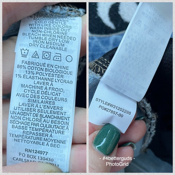 NEW prAna Gram Denim Organic Cotton Jean Short Button Fly Vintage Style Sz 14 32 - Picture 8 of 16